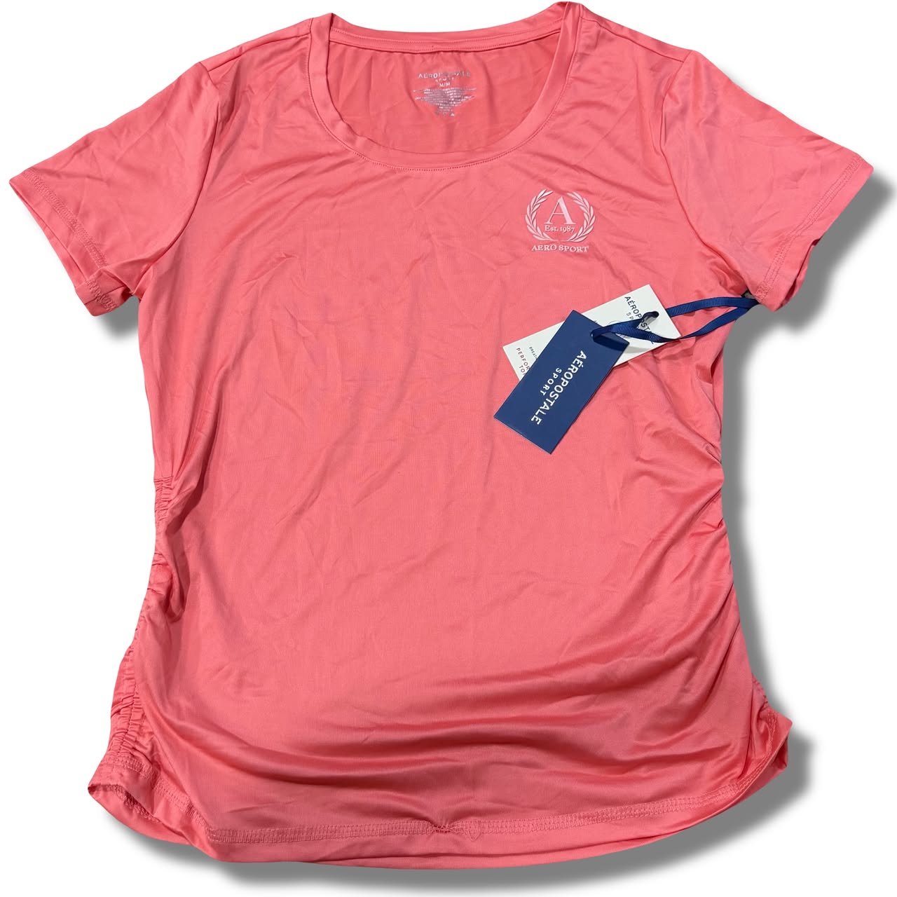CAMISA NARANJA AEROPOSTALE TALLA M 