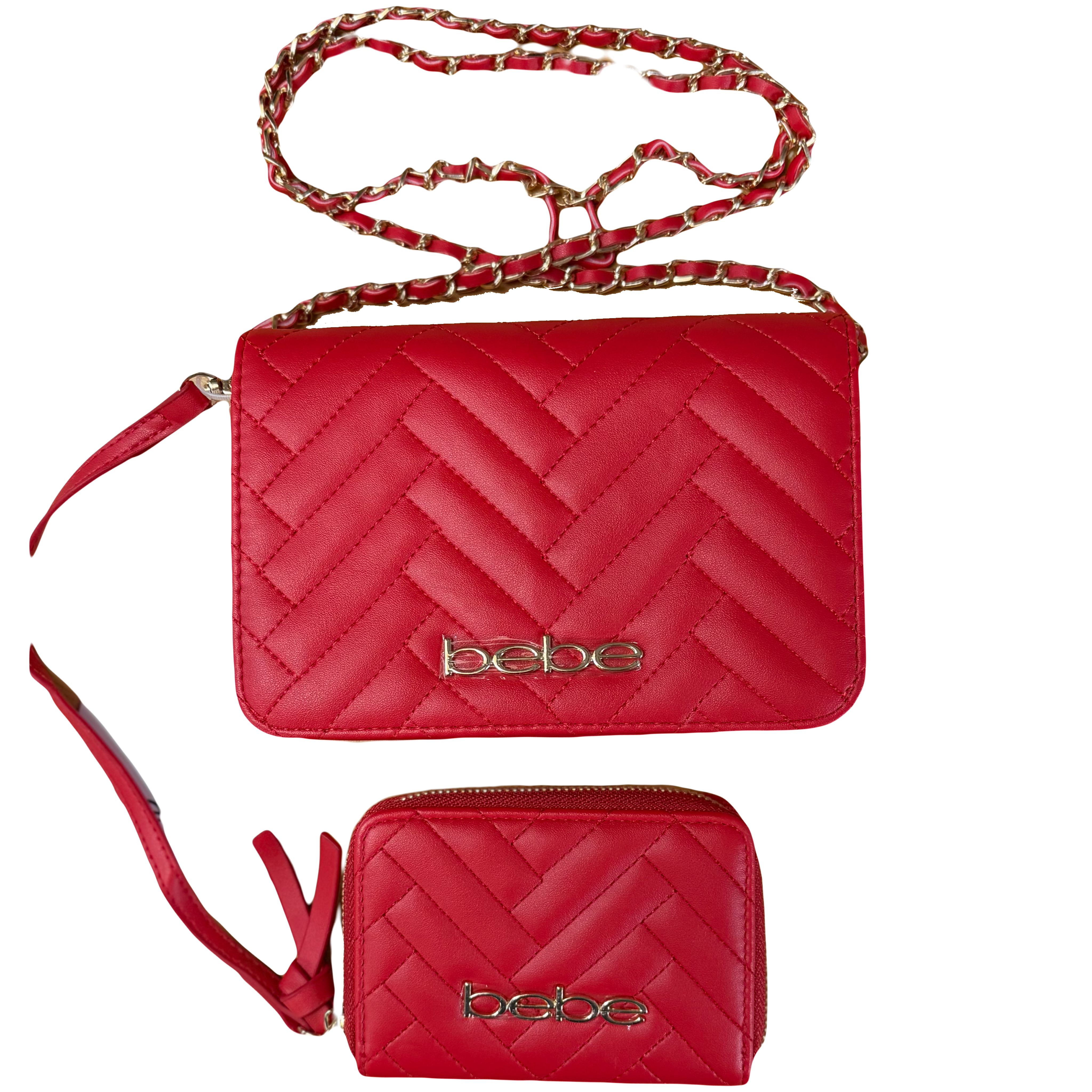 CARTERA CON MONEDERO BEBE ROJO